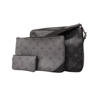 Pre-owned Louis Vuitton Trio Black Canvas Shoulder Bag ()