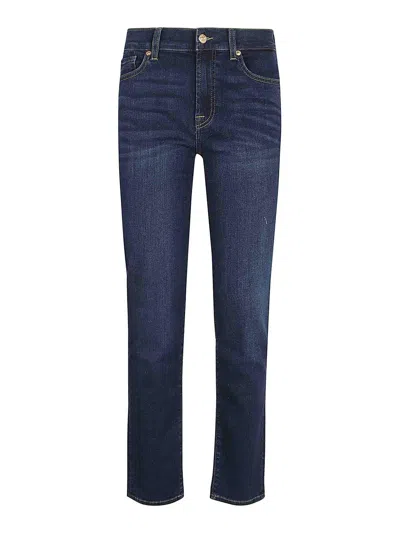 7 For All Mankind Easy Garden Party Bootcut Jean In Blue