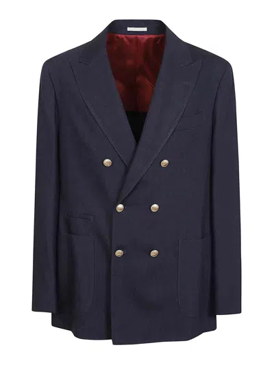 Brunello Cucinelli Suit-type Jacket In Blue