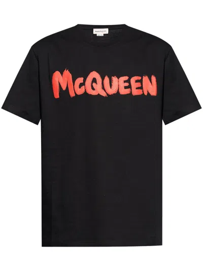 Alexander Mcqueen T-shirts In Black