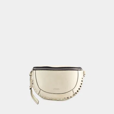 Isabel Marant Skano Leather Belt Bag In Beige
