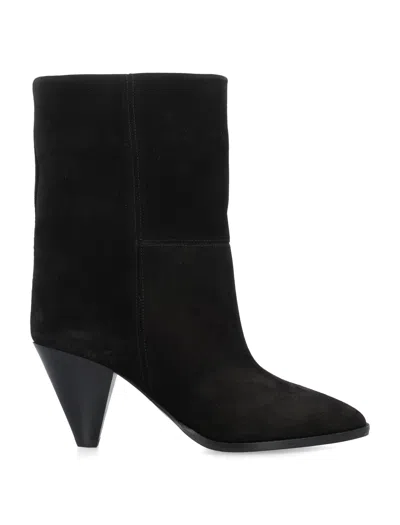 Isabel Marant Rouxa Heeled Ankle Boots In Black