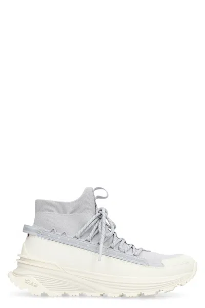Moncler Monte Runner Lace-up Sneakers In Gray