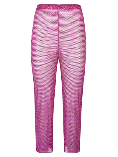 Santa Brands Cropped Trousers In Pink