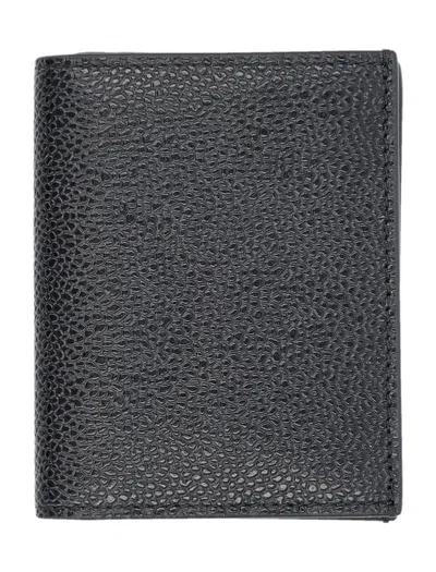 Thom Browne Double Cardholder In Black