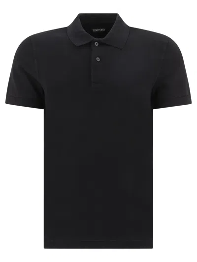 Tom Ford Classic Black Polo Shirt For Men