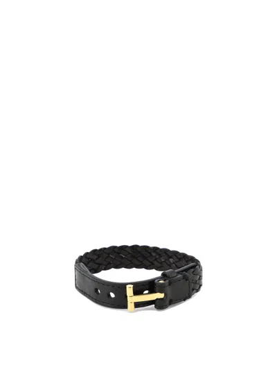 Tom Ford Men's Adjustable T-block Bracelet In Black