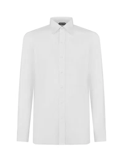 Tom Ford White Cotton Shirt For Men