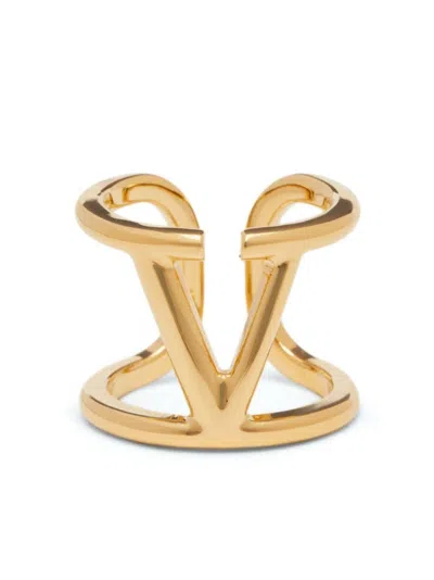 Valentino Garavani Luxurious Vlogo Signature Ring For Women In Gold