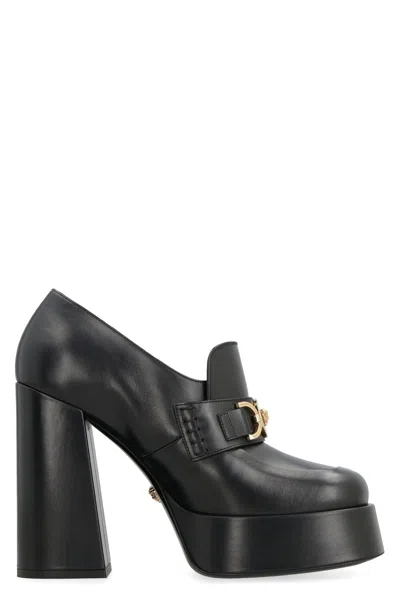 Versace Medusa '95 Leather Pumps For Women In Black