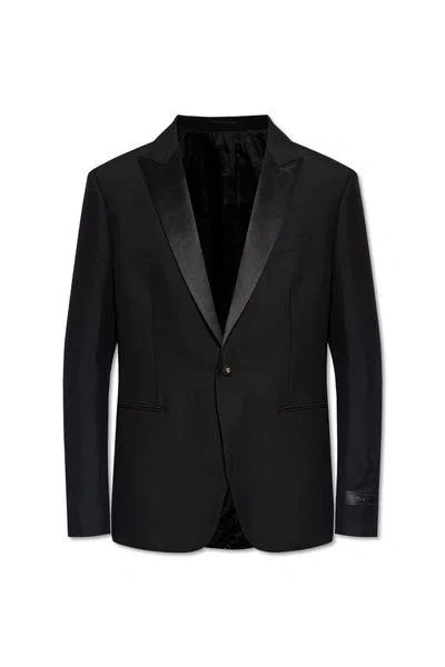 Versace Evening Jacket With Duchesse Details In Black