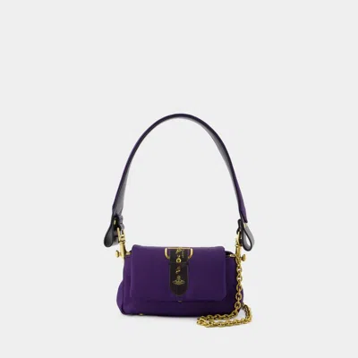 Vivienne Westwood Small Hazel Printed Shoulder Bag In Purple