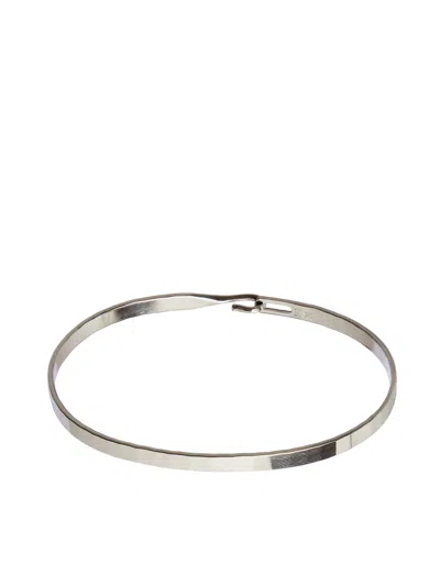Werkstatt:münchen Silver Steel Bracelet For Men | Modern And Masculine In Gray