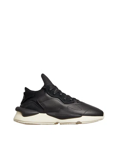 Y-3 Men's Black Leather Sneakers