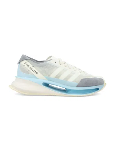 Y-3 Men's Light Blue And White Sneakers With Yohji's Signature And Lightstrike Cushioning In Light_blue_white