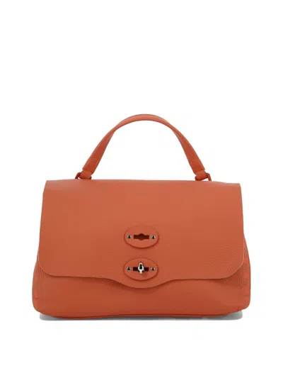 Zanellato "postman Pura 2.0 Luxethic S" Handbag In Orange