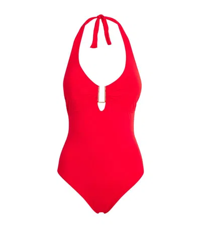 Melissa Odabash Tampa Halterneck Swimsuit In Multi