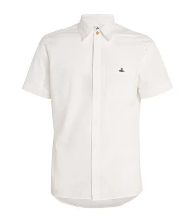 Vivienne Westwood Organic Cotton Short-sleeve Shirt In White