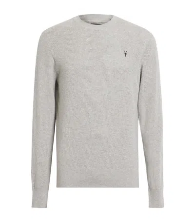 Allsaints Organic Cotton Aubrey Sweater In Grey