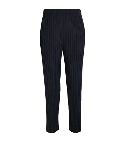 Issey Miyake Unfold Pleated Straight-leg Trousers In Black