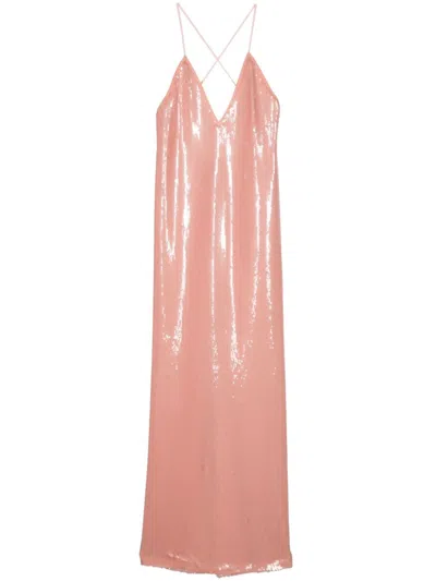 N°21 Sequin-embellished Maxi Dress In Pink