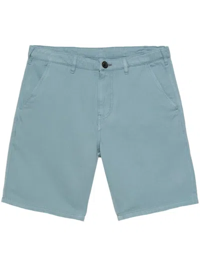 Ps By Paul Smith Straight-leg Cotton Chino Shorts In Blue