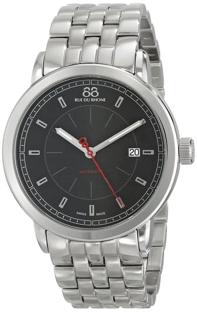 Pre-owned 88 Rue Du Rhone Men's 87wa120042 Swiss Automatic Stainless St. 'double 8 Origin'