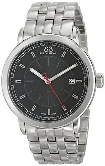 Pre-owned 88 Rue Du Rhone Men's 87wa120042 Swiss Automatic Stainless St. 'double 8 Origin'