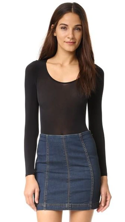 Wolford Buenos Aires Stretch-jersey Thong Bodysuit In Black