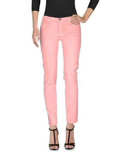 7 For All Mankind Denim Trousers In Light Purple