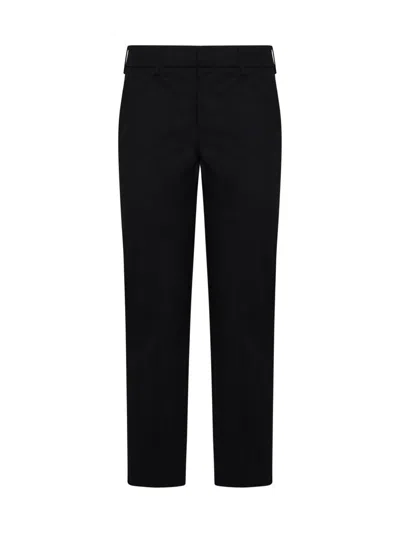 Pt Torino Stretch-design Slim Tailored Trousers In Black