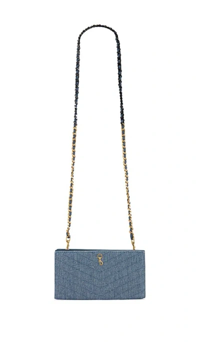 Rebecca Minkoff Soft Wallet On A Chain In 牛仔