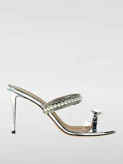 Mach & Mach Flat Sandals  Woman Color Silver