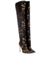 GIANVITO ROSSI RENNES JACQUARD OVER-THE-KNEE BOOTS,P00270398