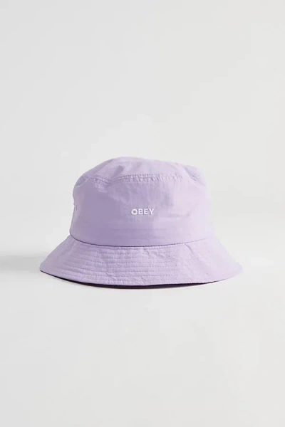 Obey Bold Twill Bucket Hat In Lavender In Purple