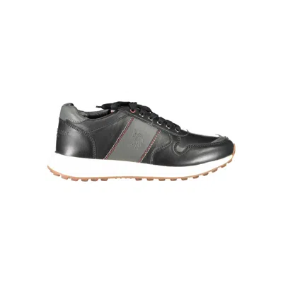 U.s. Polo Assn Black Eco Leather Sneaker