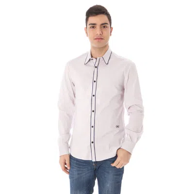Costume National Pink Cotton Shirt In Neutral