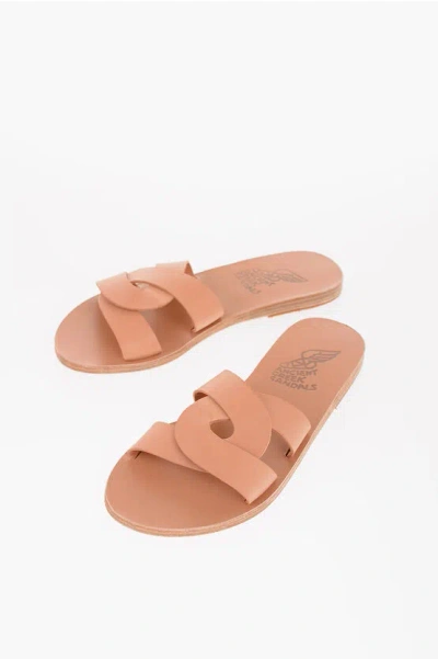Ancient Greek Sandals Desmos Womens Slip-on Slides Flats In White