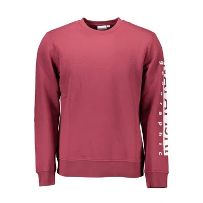 Napapijri Red Cotton Sweater In Pink