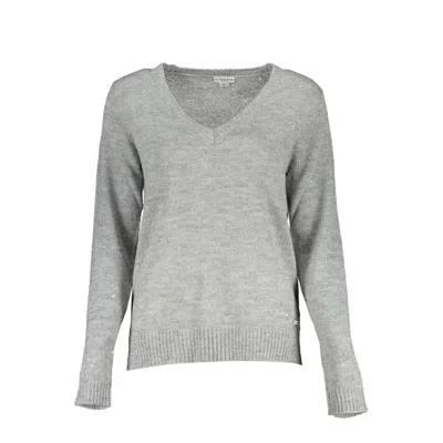 U.s. Polo Assn Silver Nylon Sweater In Gray