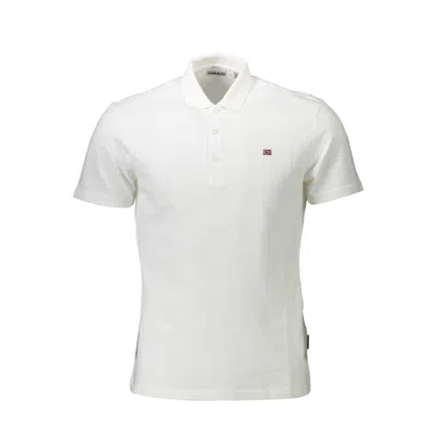 Napapijri White Cotton Polo Shirt