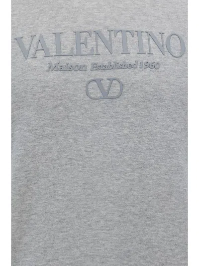 Valentino Sweatshirts In Grigio Melange