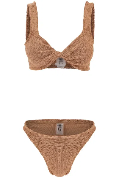 Hunza G Juno Bikini Set In 棕色的
