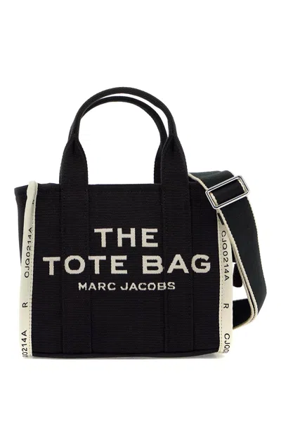 Marc Jacobs The Jacquard Small Tote Bag In 黑色的