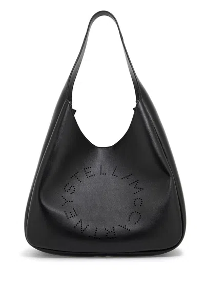 Stella Mccartney Stella Mc Cartney Square Stella Logo Tote Bag In 黑色的