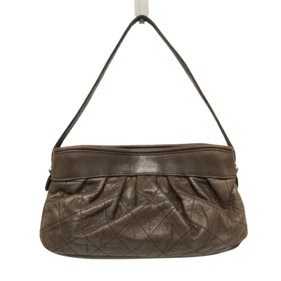 Pre-owned Chanel Brown Leather Shopper Bag ()