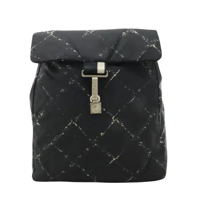 Pre-owned Chanel Travel Line Black Synthetic Backpack Bag ()