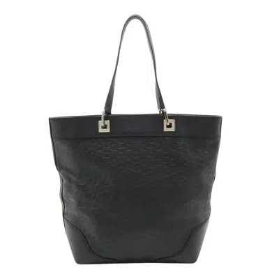 Gucci Horsebit Black Leather Tote Bag ()