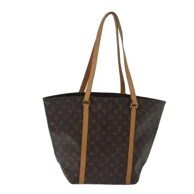 Pre-owned Louis Vuitton Shopping Brown Canvas Tote Bag ()