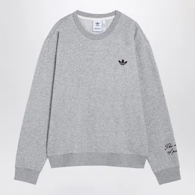 Adidas Originals Wales Bonner Crewneck Sweatshirt Medium In Grey